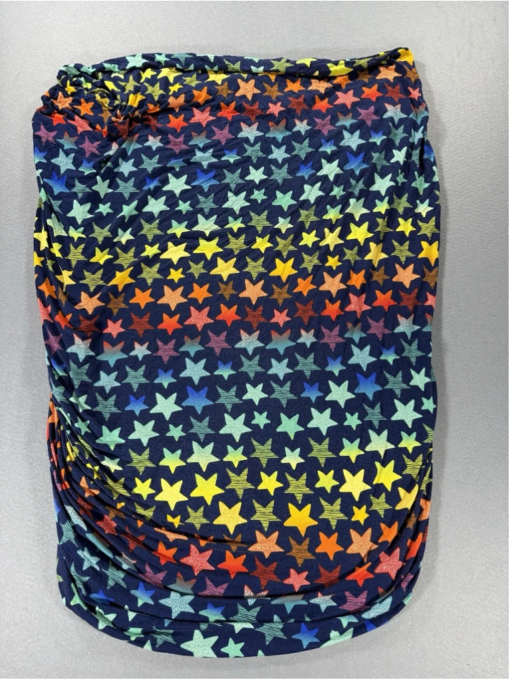 Little Sleepies Shades Of Stars Fitted Crib Sheet Bamboo Viscose Navy Rainbow
